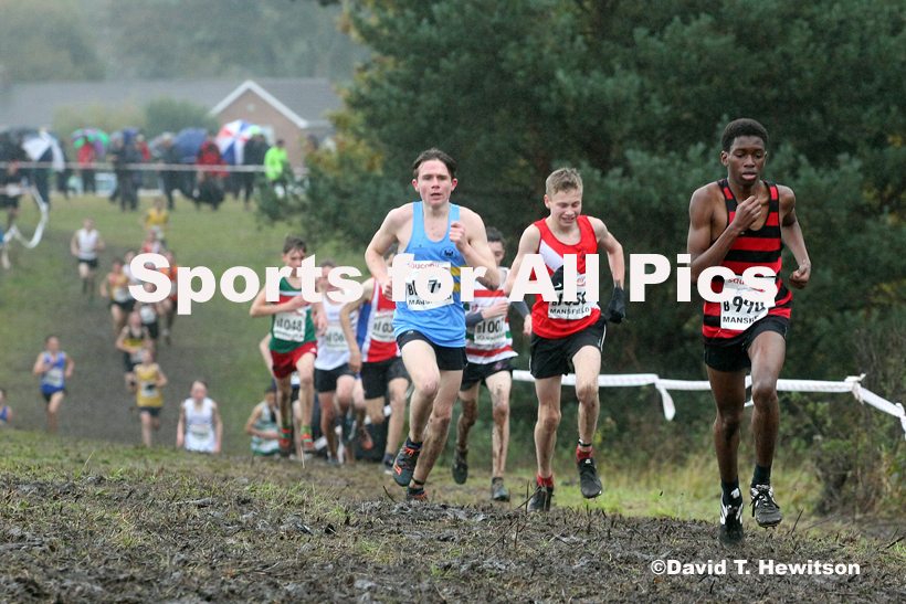 Boys under-15s, National Cross Country Relay Champs., Berry Hill Park, Mansfield.  Photo: David T. Hewitson/Sports for All Pics